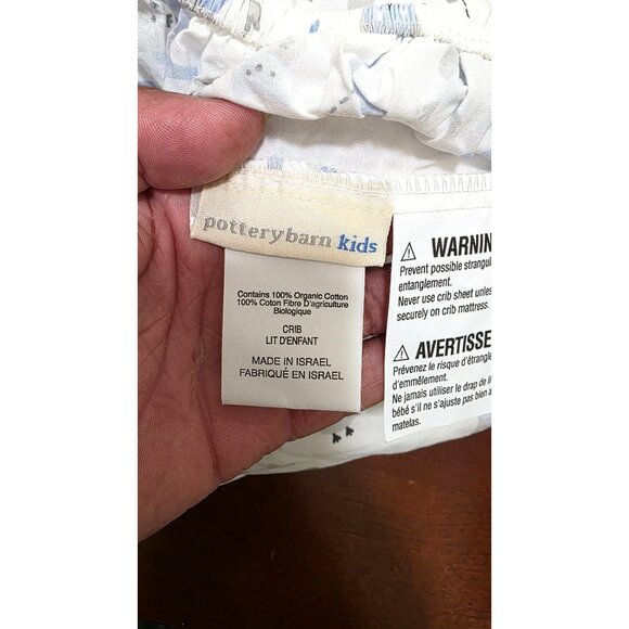 Pottery Barn Kids Organic Cotton Crib Sheet Set 2 Pack Airplane & Jungle Safari - Picture 4 of 6